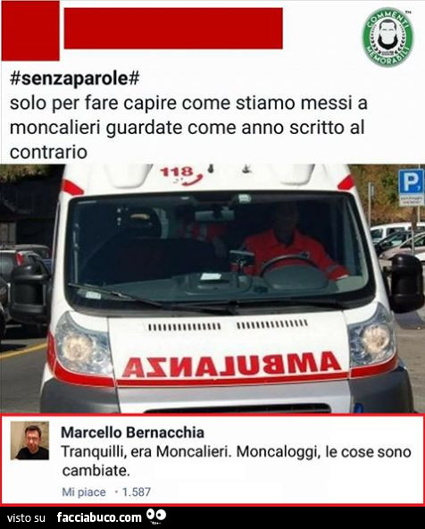 Ti Vedo Al Contrario Come La Scritta Ambulanza