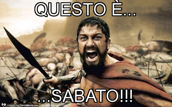 Questo è&hellip; sabato