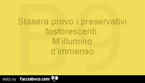 Preservativi fosforescenti