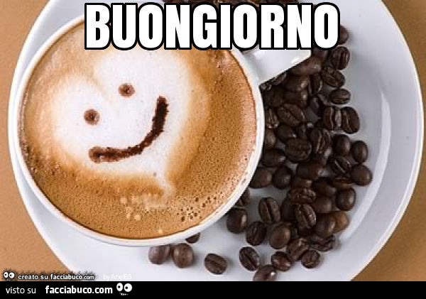 Smile nel caffè. Buongiorno