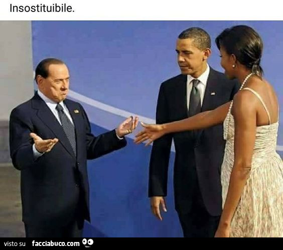 Berlusconi incontra Michelle Obama. Insostituibile