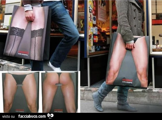 Buste della spesa erotiche divertenti