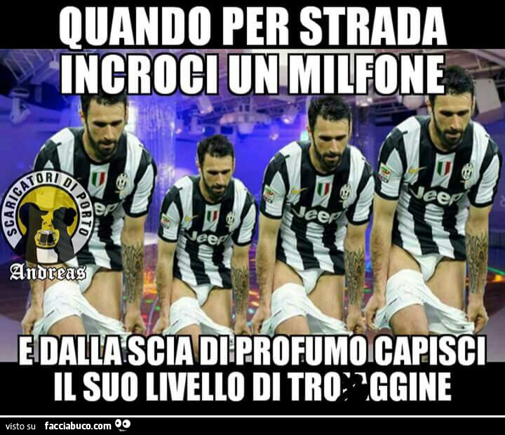Quando per strada incontri un milfone e dalla scia di profumo capisci il suo livello di troiaggine