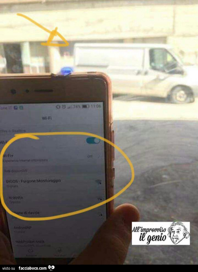 WiFi Digos, furgone monitoraggio