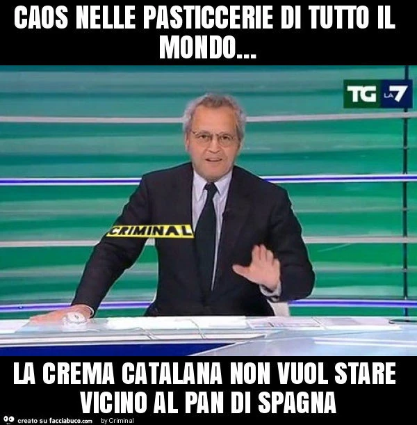 Caos nelle pasticcerie di tutto il mondo&hellip; la crema catalana non vuol stare vicino al pan di spagna