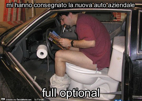Mi hanno consegnato la nuova auto aziendale full optional