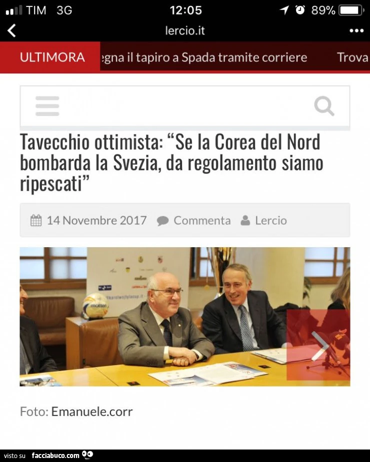 Tavecchio ottimista: se la Corea del Nord bombarda la Svezia, da regolamento siamo ripescati