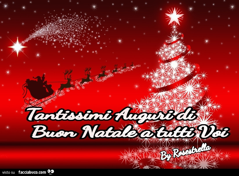 Tantissimi auguri di buon Natale a tutti voi