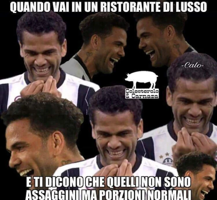 Quando vai in un ristorante di lusso e ti dicono che quelli non sono assaggini ma porzioni normali