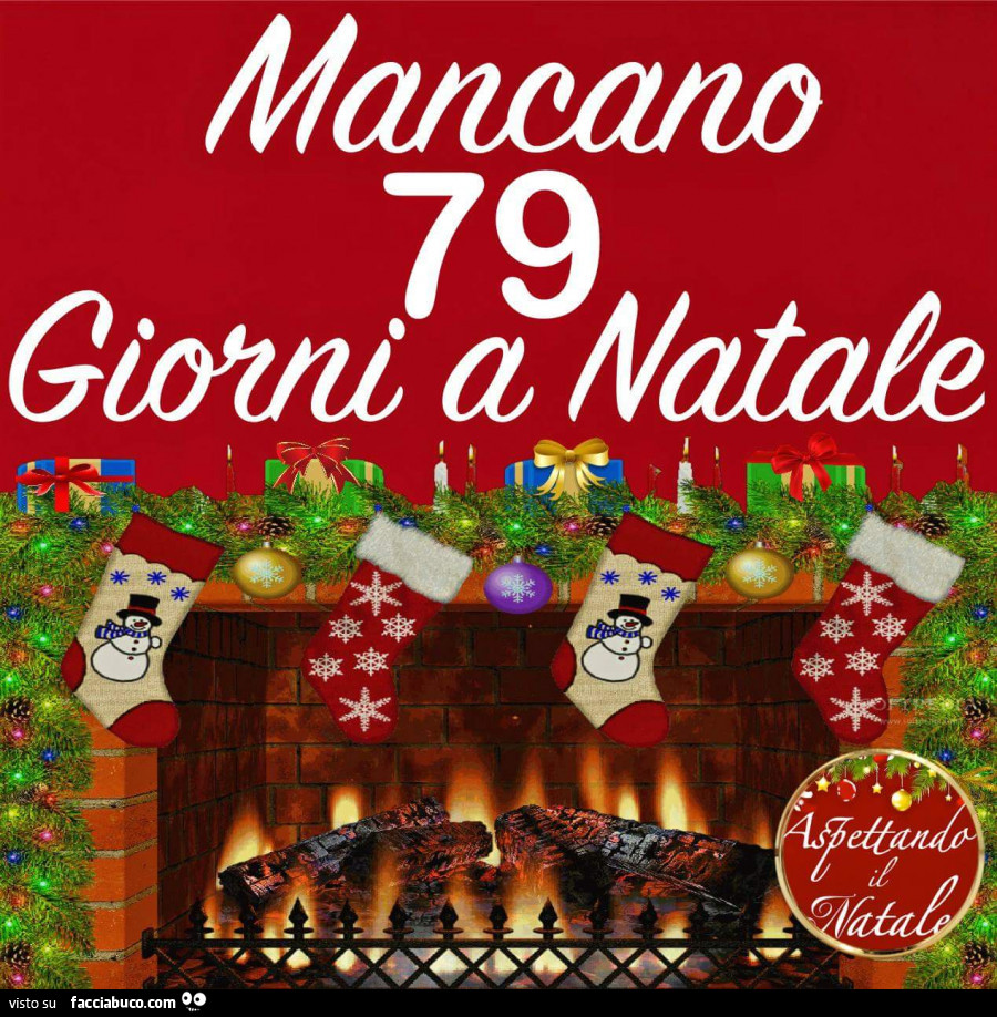 Mancano 79 giorni a Natale