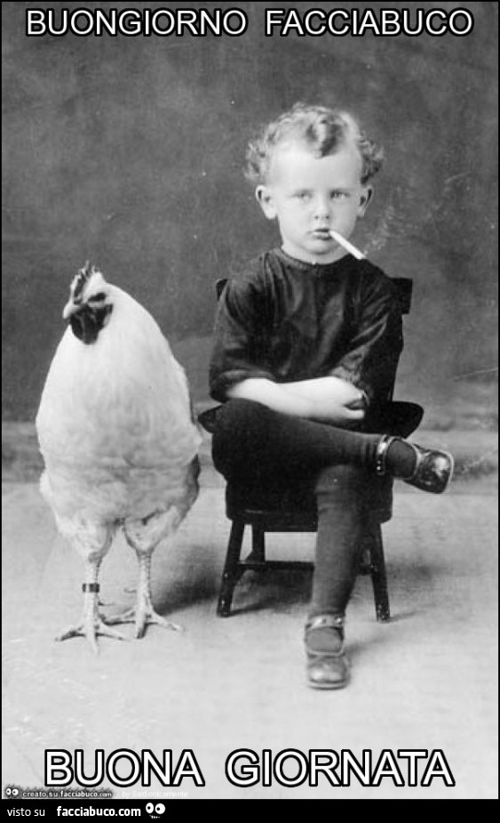 Buongiorno facciabuco buona giornata