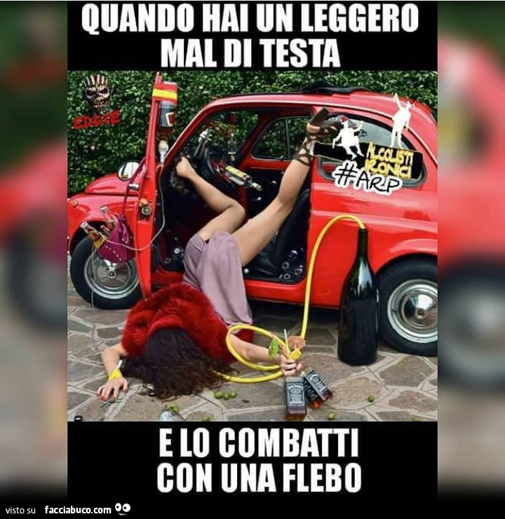 Quando Hai Un Leggero Mal Di Testa E Lo Combatti Con Una Flebo Facciabuco Com