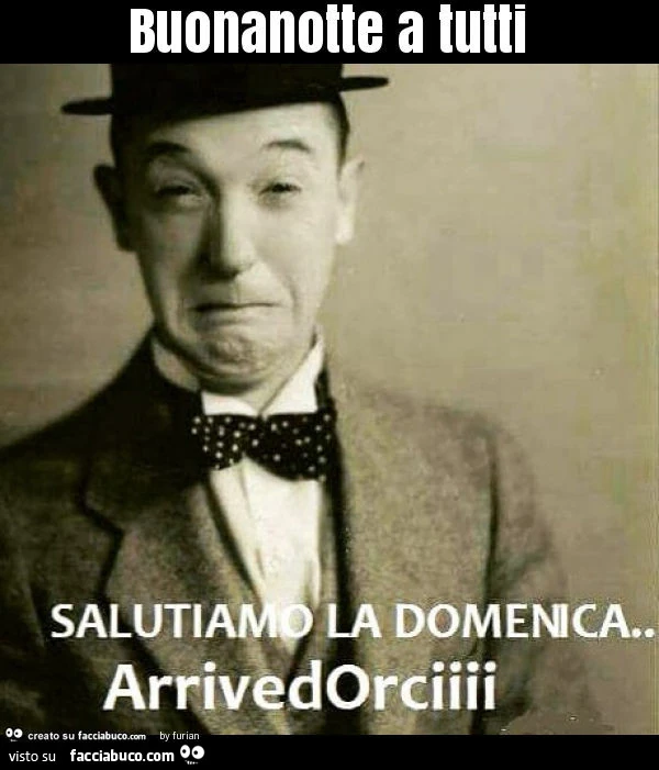 Buonanotte a tutti
