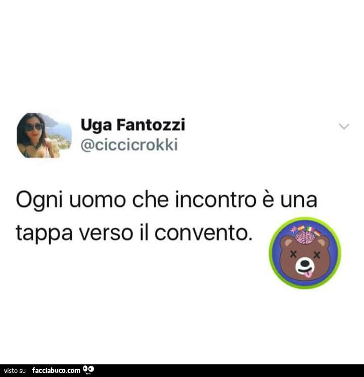 Ogni uomo che incontro è una tappa verso il convento